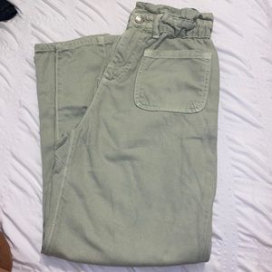 Zara Z1975 Baggy Paper Bag Jeans